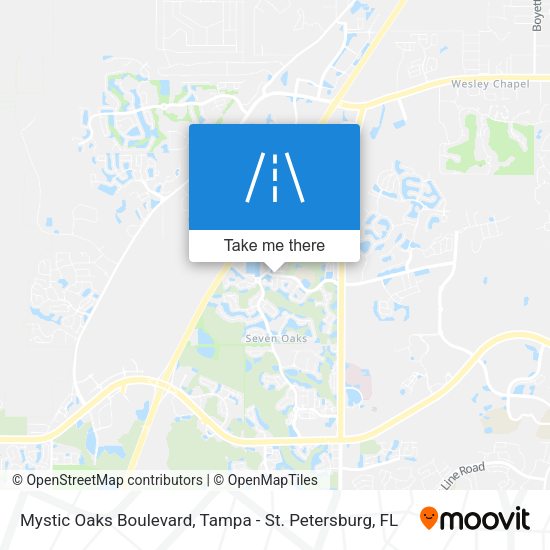 Mystic Oaks Boulevard map