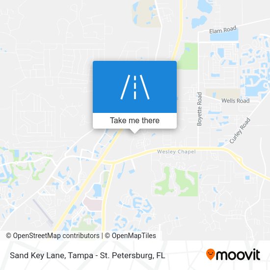 Sand Key Lane map