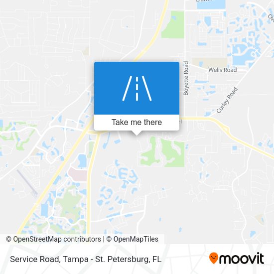 Mapa de Service Road