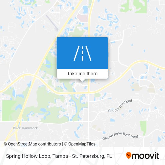 Spring Hollow Loop map