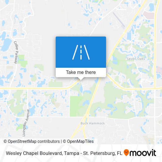 Wesley Chapel Boulevard map