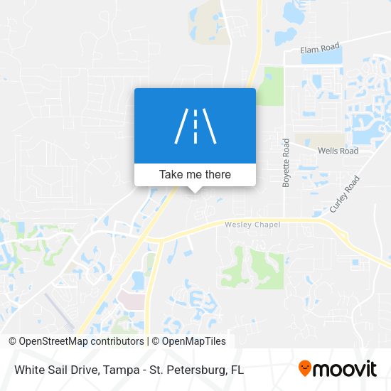 White Sail Drive map