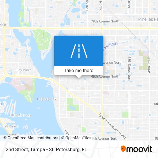 2nd Street map