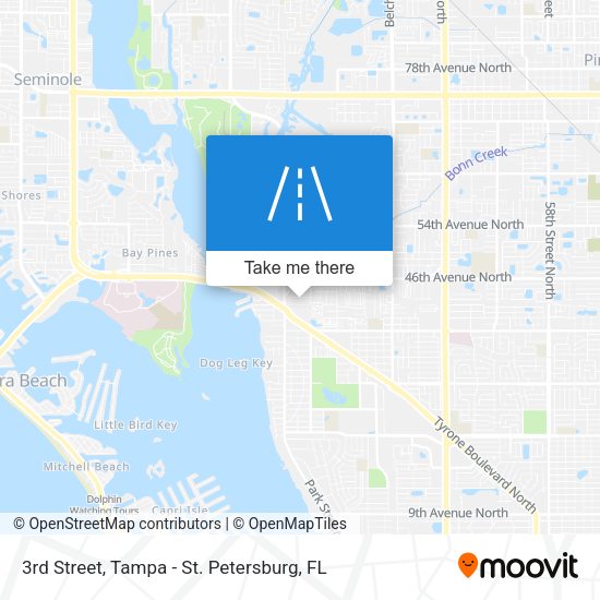 3rd Street map