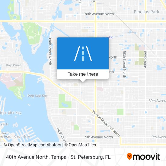 40th Avenue North map