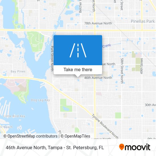 46th Avenue North map