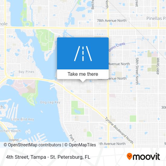 4th Street map