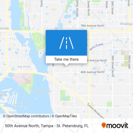50th Avenue North map