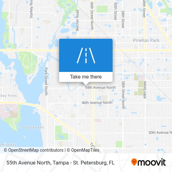 55th Avenue North map