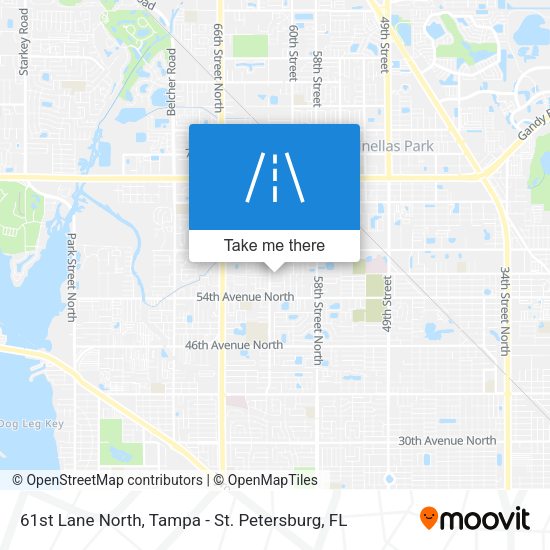 61st Lane North map