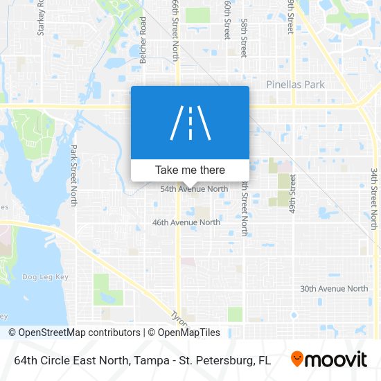 Mapa de 64th Circle East North
