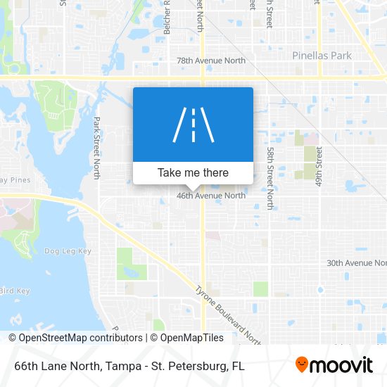66th Lane North map