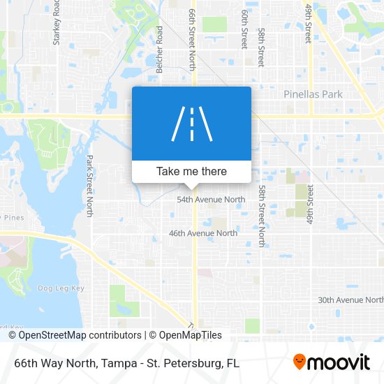 66th Way North map