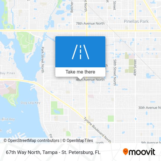 67th Way North map