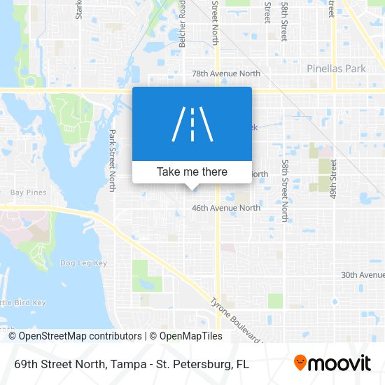 Mapa de 69th Street North