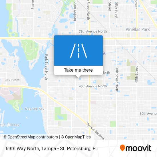 69th Way North map