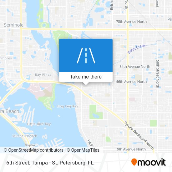 Mapa de 6th Street