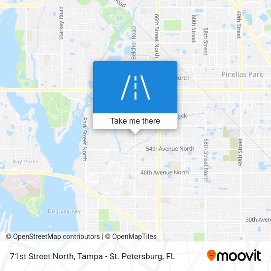 71st Street North map