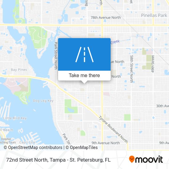 72nd Street North map