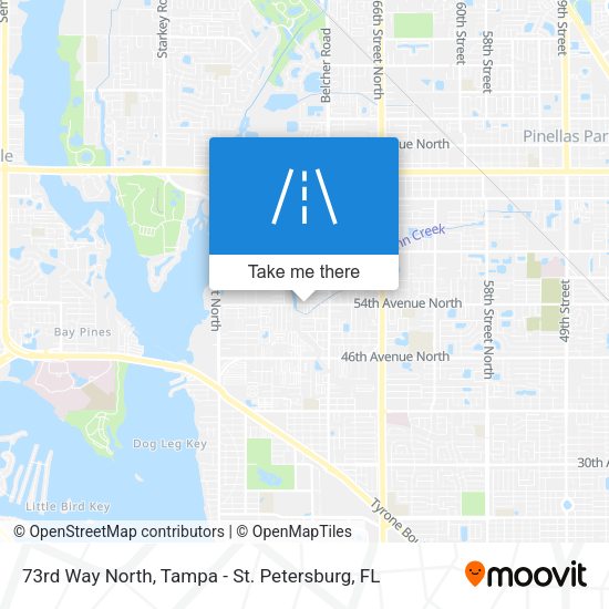 73rd Way North map