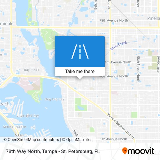 78th Way North map
