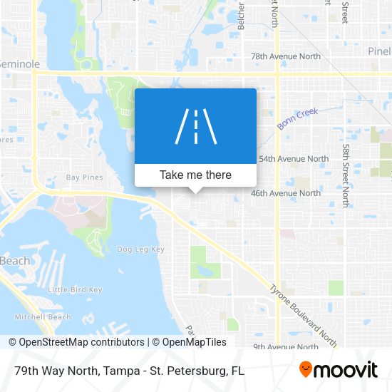 79th Way North map