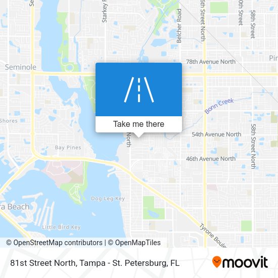 81st Street North map