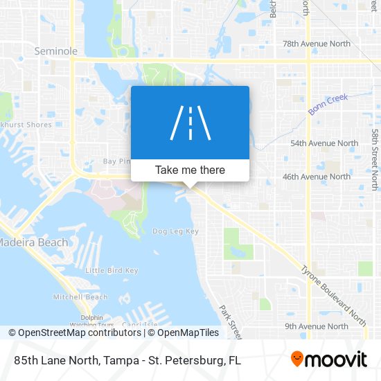 85th Lane North map