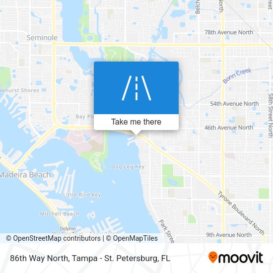 86th Way North map