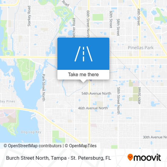 Burch Street North map
