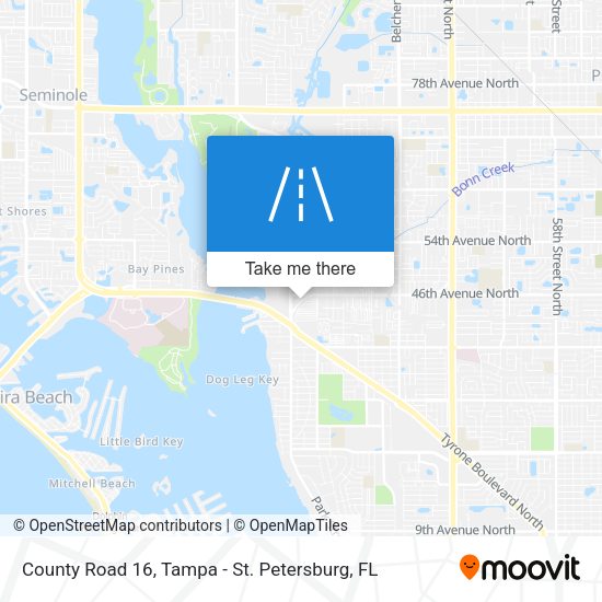 Mapa de County Road 16
