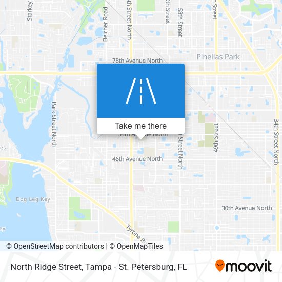 Mapa de North Ridge Street