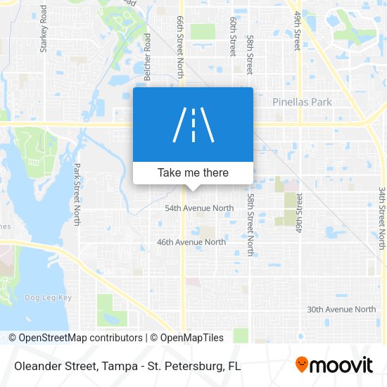Oleander Street map