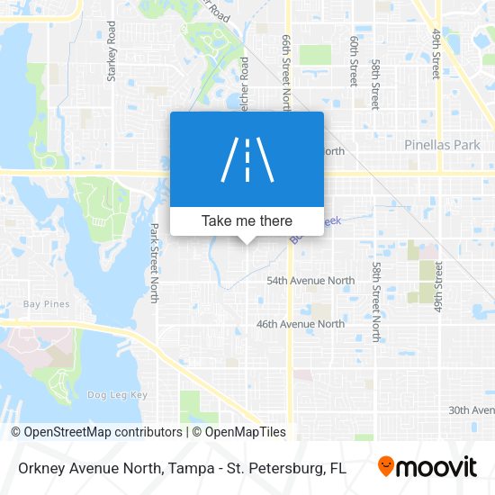 Orkney Avenue North map