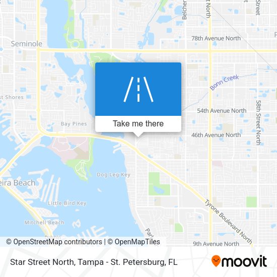 Mapa de Star Street North