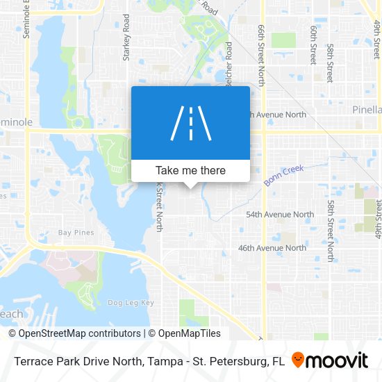 Mapa de Terrace Park Drive North