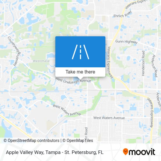 Apple Valley Way map
