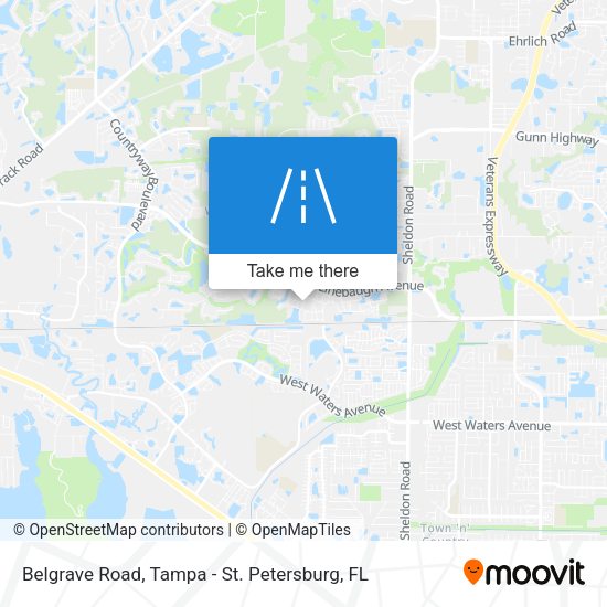 Belgrave Road map