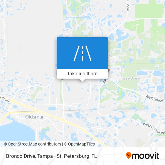 Bronco Drive map