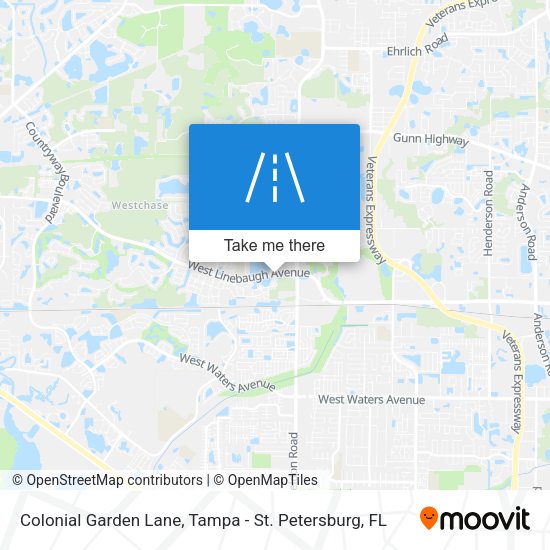 Colonial Garden Lane map