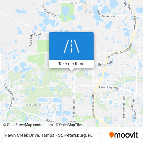 Mapa de Fawn Creek Drive