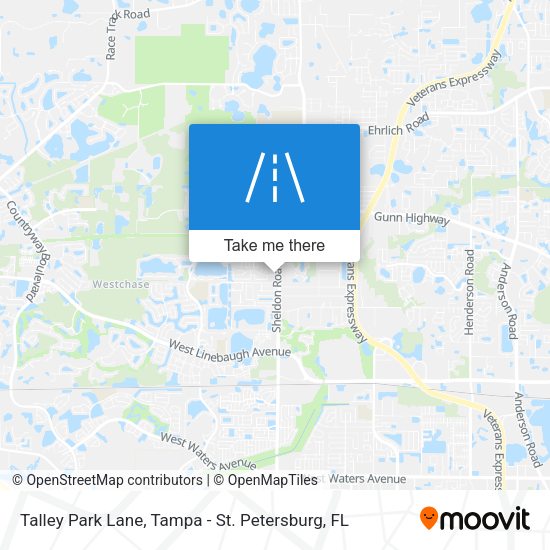 Talley Park Lane map