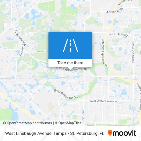 West Linebaugh Avenue map