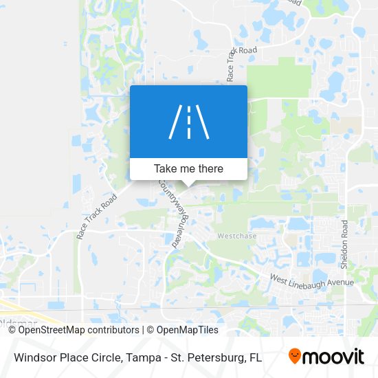 Windsor Place Circle map