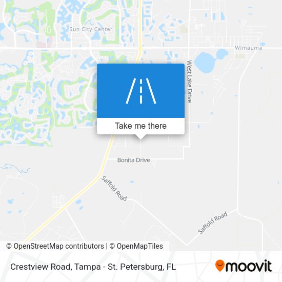 Crestview Road map
