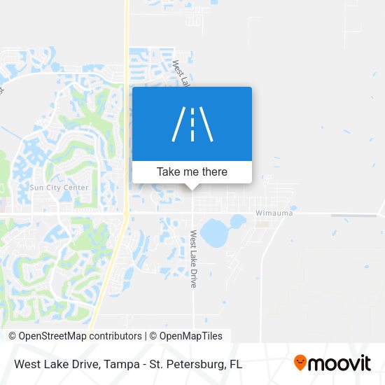 West Lake Drive map
