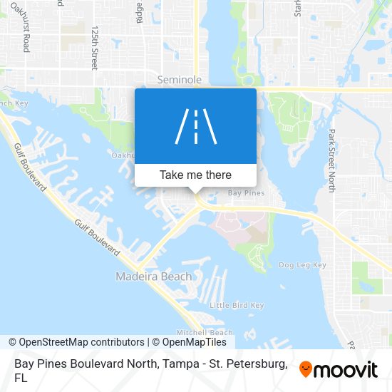 Mapa de Bay Pines Boulevard North