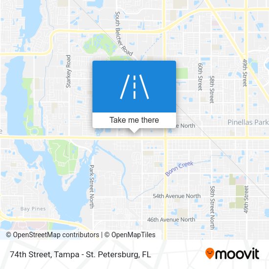 74th Street map