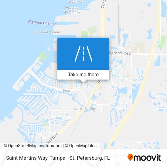 Saint Martins Way map