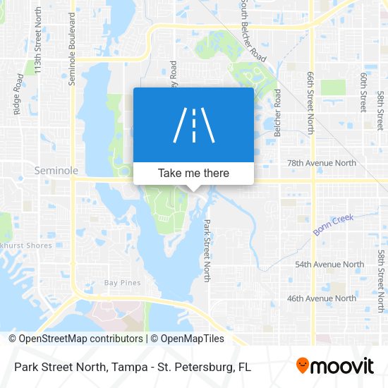 Mapa de Park Street North